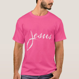 Camiseta Jesus Fish Simple Design