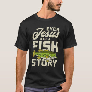 Camiseta Jesus Fish Stepman Pescador Deus Cristo Pescando C