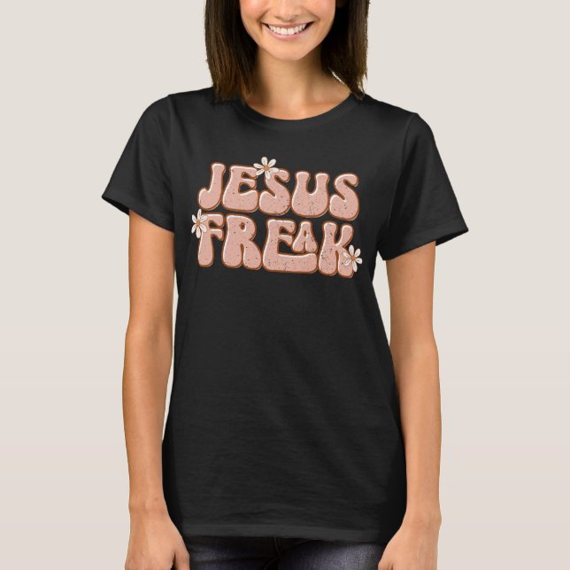 Camiseta Jesus Freak, Bonita Margarida Cristã Retro (Frente)