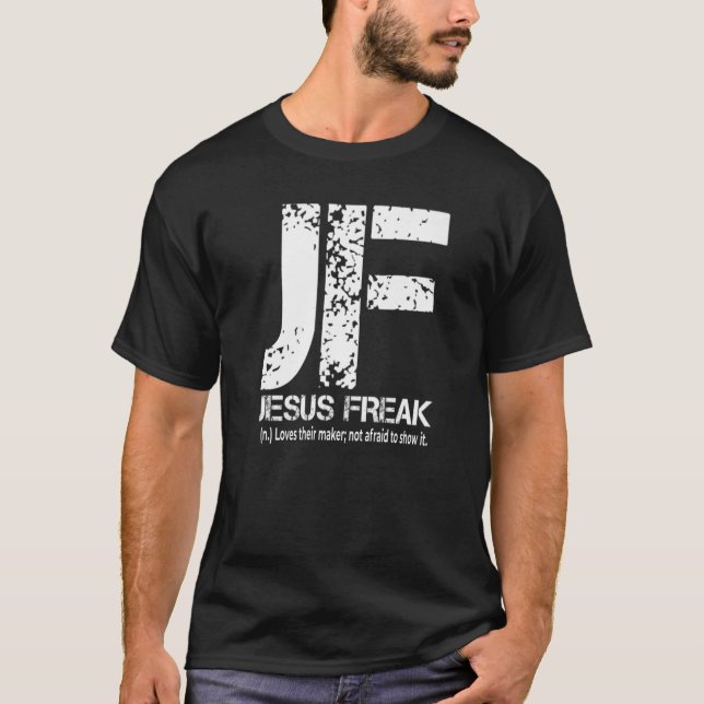 Camiseta Jesus Freak Christian Faith em Deus (Frente)