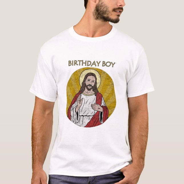 Camiseta Jesus - Garoto de Aniversário (Frente)