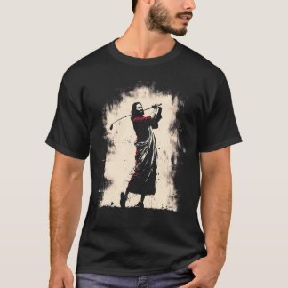 Camiseta Jesus Golfer Engraçado Esportes Religiosos Cristão