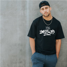 Camiseta Jesus grafite bíblia verso cristão