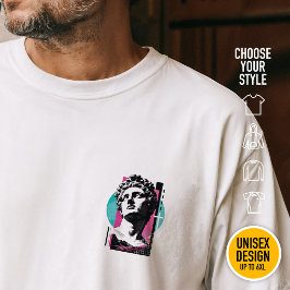 Camiseta Jesus Grego Retro Brutalista Colossenses 2:3