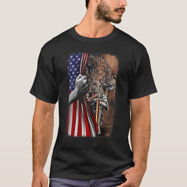 Camiseta Jesus Guerreira do Leão Cristo Judah Usa F (Frente)