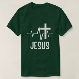 Camiseta Jesus Heartbeat Christian Unisex T Shirt