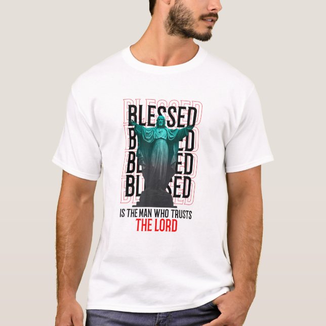 Camiseta Jesus Imagem Jesus Cristo Jesus é o Senhor Chr (Frente)