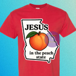 Camiseta Jesus in the Peach State - Christian