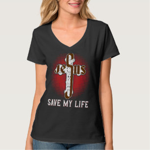 Camiseta Jesus Inspirador Salva Minha Vida
