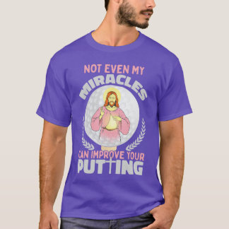 Camiseta Jesus irônico jogador de golfe dizendo golfista go