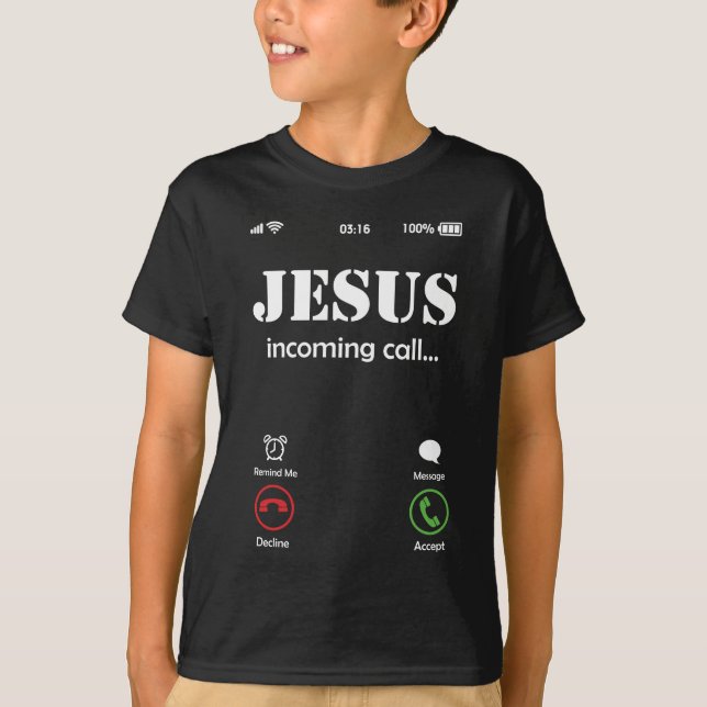 Camiseta Jesus Is Calling Christian Faith (Frente)