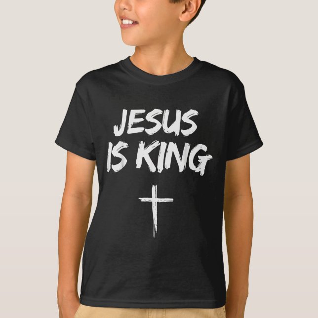 Camiseta Jesus Is King Bible Verse John 14_6 Christian God  (Frente)