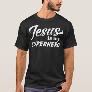 Camiseta Jesus is my superhero