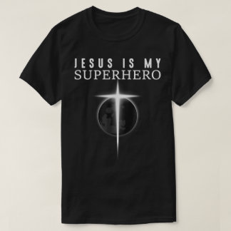 Camiseta Jesus Is My Superhero Cross Design