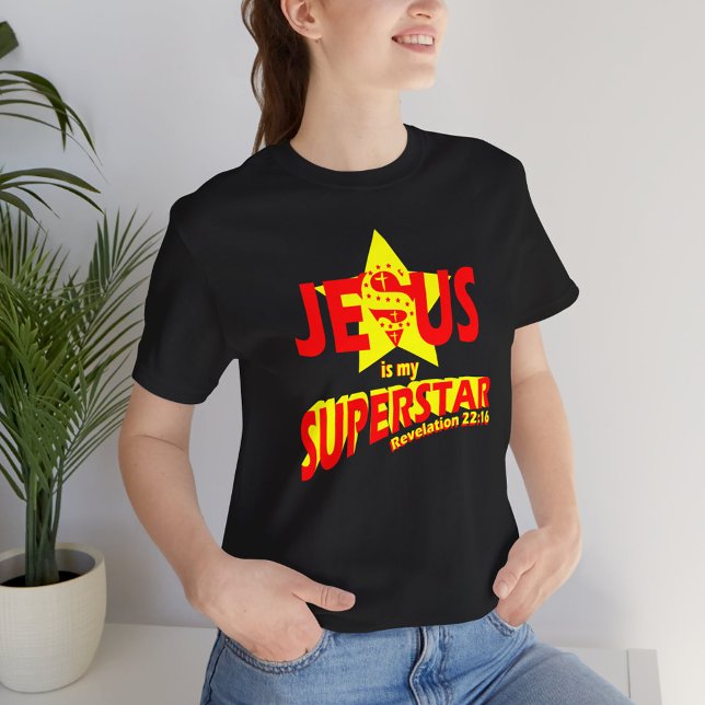 Camiseta Jesus is my Superstar, bible verse (Criador carregado)