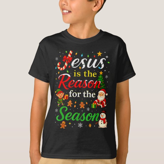 Camiseta Jesus Is The Reason For The Season Christmas Day X (Frente)