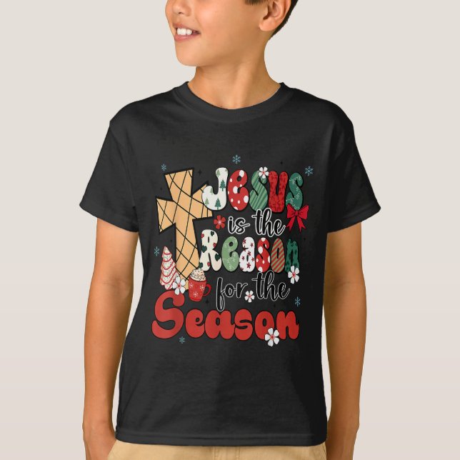 Camiseta Jesus Is The Reason For The Season Christmas Jesus (Frente)
