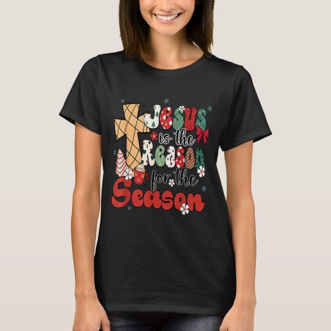 Camiseta Jesus Is The Reason For The Season Christmas Jesus (Frente)