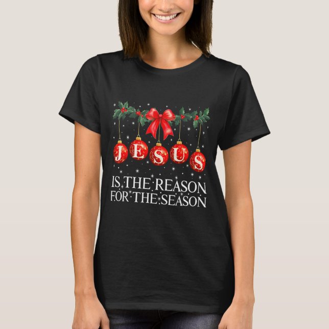 Camiseta Jesus Is The Reason For The Season Christmas Xmas  (Frente)