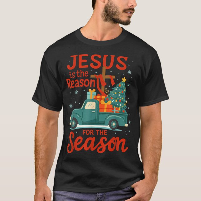 Camiseta Jesus Is The Reason For The Season Pajamas Kids Ch (Frente)