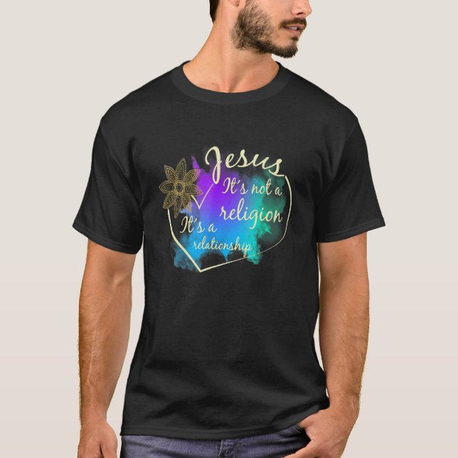 Camiseta Jesus Itu2019s Não Religião Itu2019s Um Relacionam (Frente)