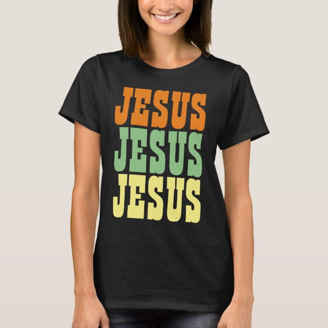 CAMISETA JESUS JESUS JESUS TIPOGRAFIA (Frente)