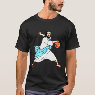 Camiseta Jesus joga basquete no Natal