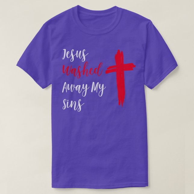Camiseta Jesus Lavou Meus Pecados (Frente do Design)