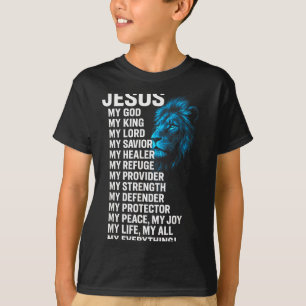 Camiseta Jesus - Leão Rei Cristão Senhor Salvador Fé