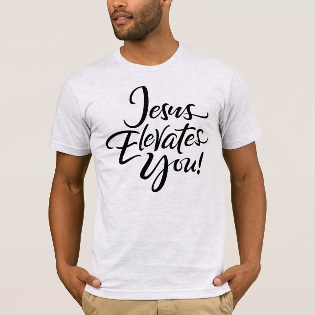 Camiseta Jesus Levanta Sua Cristo Cristã (Frente)