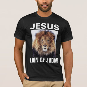 Camiseta JESUS LION DE JUDAH CRISTÃO T-Shirts