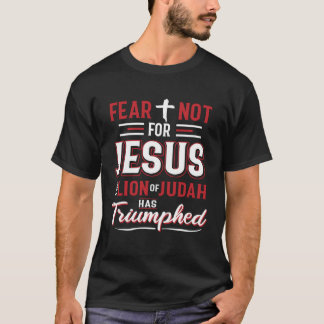 Camiseta Jesus Lion Judah Cross Faith Christ God