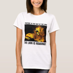 Camiseta JESUS LION OF JUDAH ROARING, T-shirts cristãs
