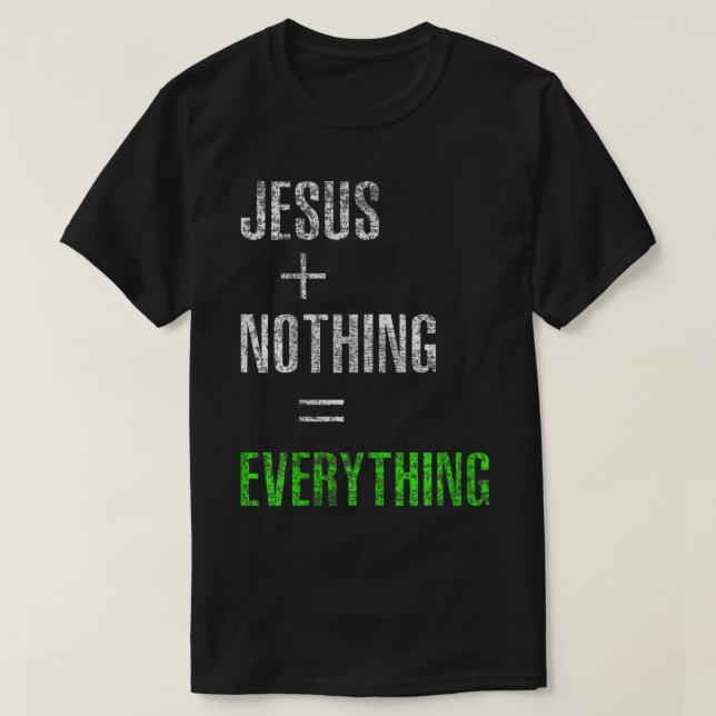 Camiseta Jesus Mais Nada Igual A Tudo3336 (Frente do Design)