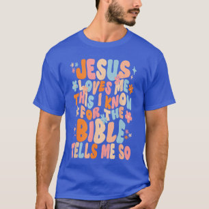 Camiseta Jesus Me Ama Eu Sei Fé Cristã Feliz Pascoa