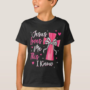 Camiseta Jesus Me Ama Isto Eu Sei Deus Religioso Cristão