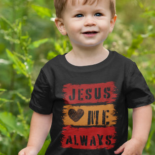 Camiseta Jesus Me Ama Sempre - Reze o Evangelho pelo Menino