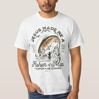 Camiseta Jesus Me Fez Um Fisher Do Homem Que Eu Pego Ele Li
