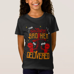 Camiseta Jesus Me Libertou Garota Cristã Espiritual Crente