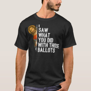 Camiseta Jesus Meme Engraçado Eu Vi O Que Você Fez Com Esse