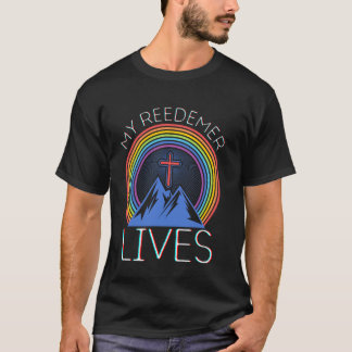 Camiseta Jesus meu redentor vive cruz Páscoa Cristo Cristo