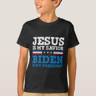 Camiseta Jesus Meu Salvador Joe Biden Meu Presidente 2020 E