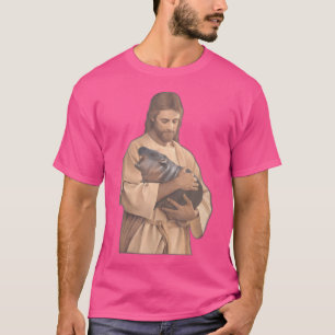 Camiseta Jesus Moo Deng Cute Baby Pygmy Hippo Moodeng