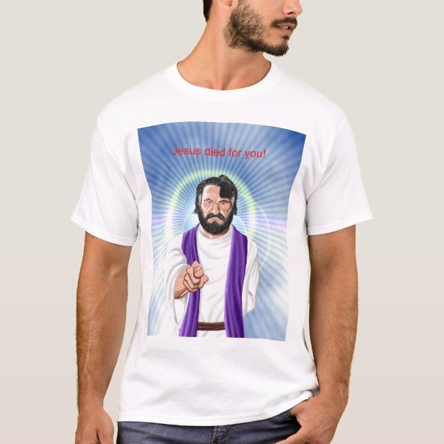 Camiseta Jesus morreu para você (Frente)