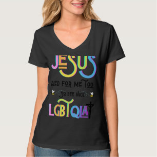 Camiseta Jesus Morreu Por Mim Também Tão Bonita Páscoa Lgbt