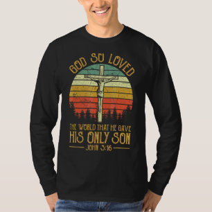 Camiseta Jesus na Escritura Cruzada John 316 Christian