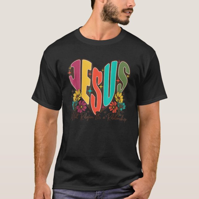 Camiseta Jesus Não é religião É um laço de relacionamento (Frente)