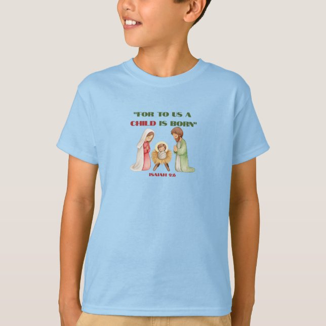 Camiseta Jesus Nasce - Tema de Natal (Frente)