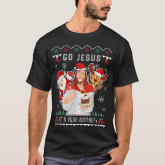 Camiseta Jesus Natal É Seu Aniversário Christian Chr