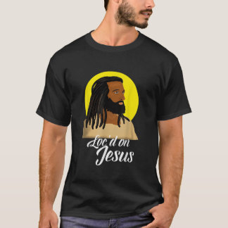 Camiseta Jesus Negro com cadeado cristão americano africano
